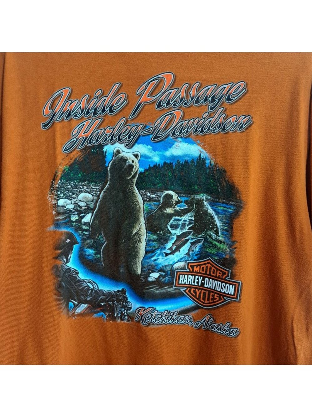 Harley-Davidson Men's L Short Sleeve Inside Passage Ketchikan Alaska